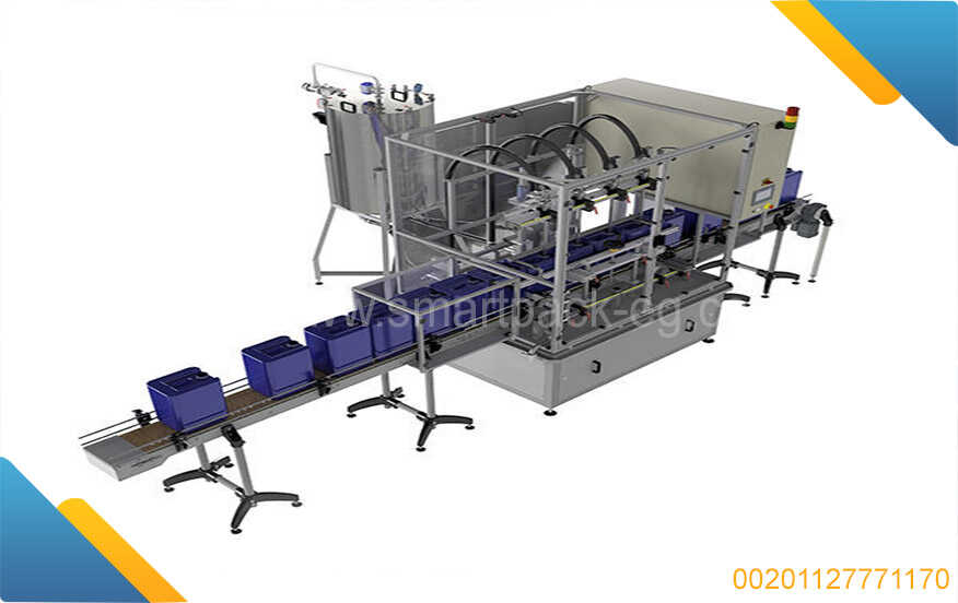 Machines for producing and filling liquids in jerry cans